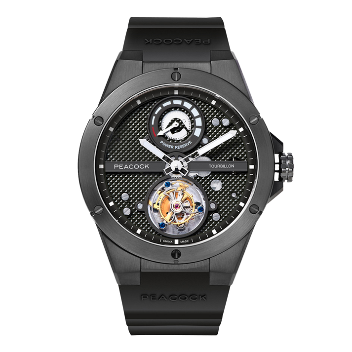 Peacock Climber Center Axis Tourbillon Watch