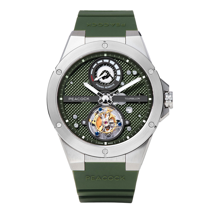 Peacock Climber Center Axis Tourbillon Watch