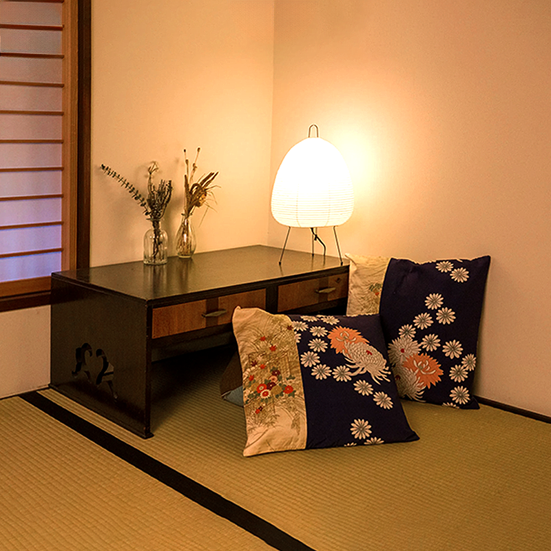 Shotengai-Hisui Kimono Cushion Cover