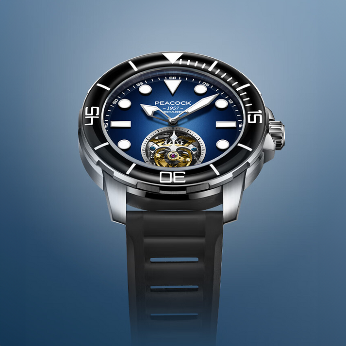 Peacock Ocean Wing Tourbillon Watch Diver 300M