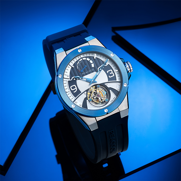 Peacock Voyager Center Axis Tourbillon Watch