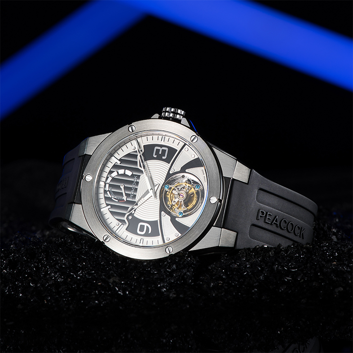Peacock Voyager Center Axis Tourbillon Watch