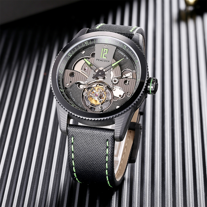Peacock Pathfinder Carbon Fire Tourbillon Watch