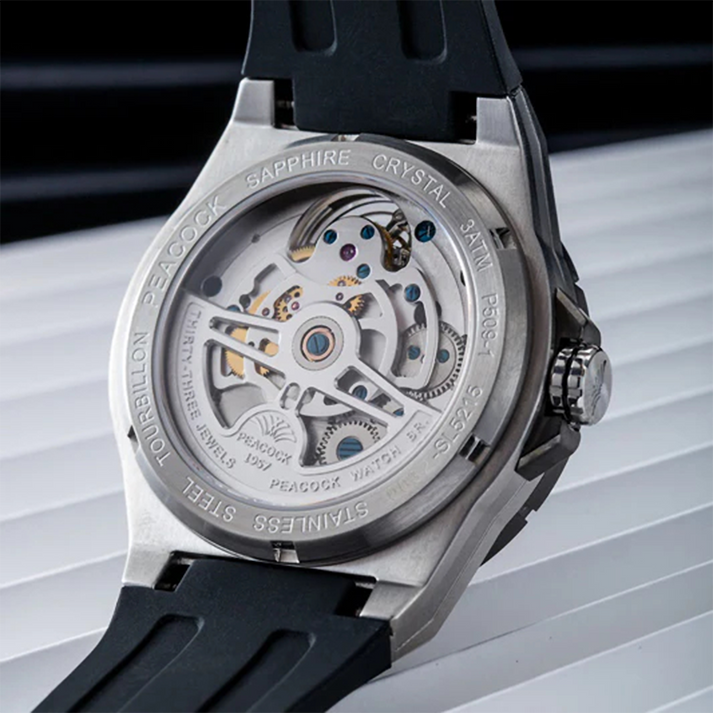 Peacock Voyager Center Axis Tourbillon Watch
