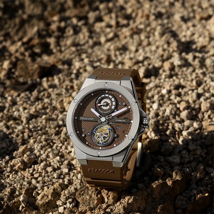 Peacock Climber Center Axis Tourbillon Watch