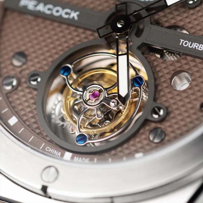 Peacock Climber Center Axis Tourbillon Watch
