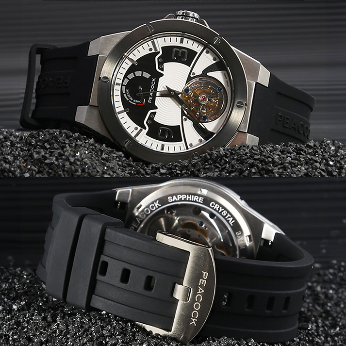 Peacock Voyager Center Axis Tourbillon Watch