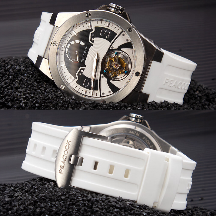 Peacock Voyager Center Axis Tourbillon Watch