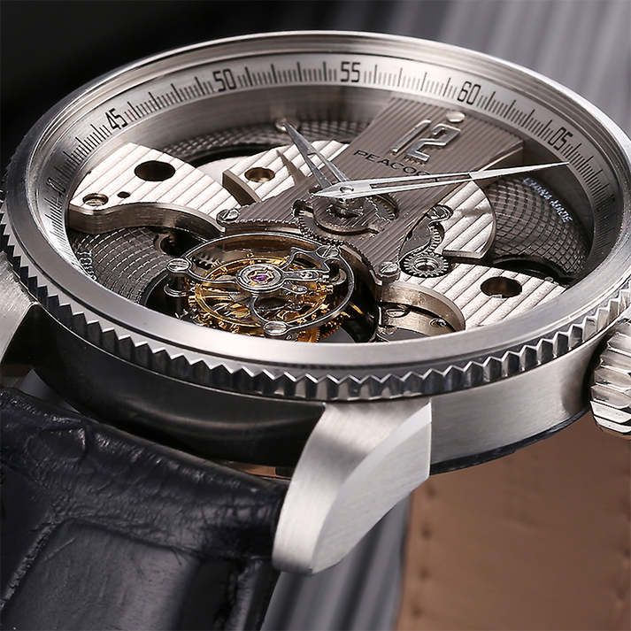 Peacock Witness Off-center Tourbillon Watch