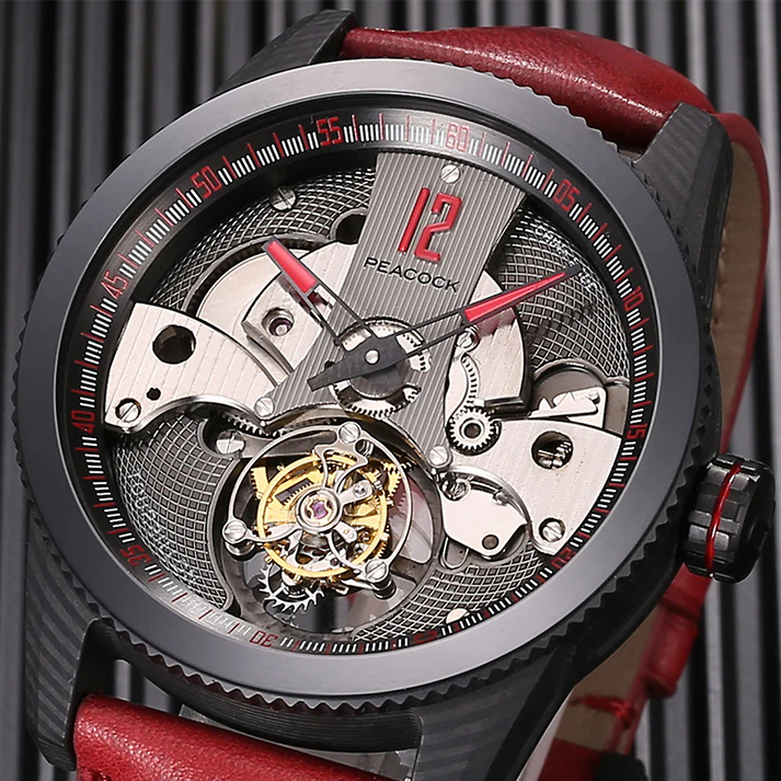 Peacock Pathfinder Carbon Fire Tourbillon Watch