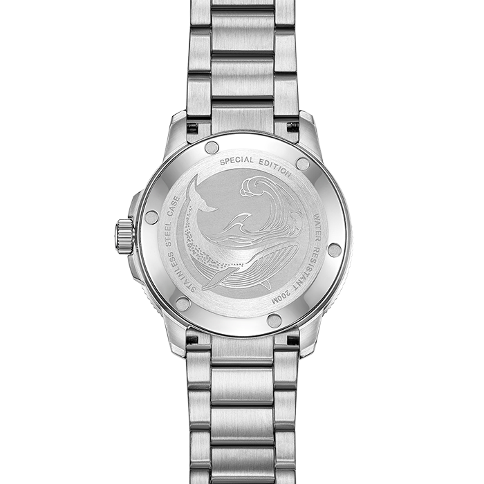 Beijing Watch with Whale Caseback