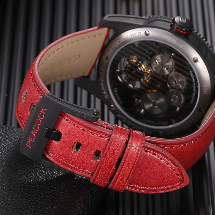 Peacock Pathfinder Carbon Fire Tourbillon Watch