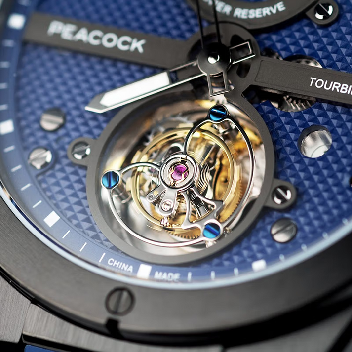 Peacock Climber Center Axis Tourbillon Watch