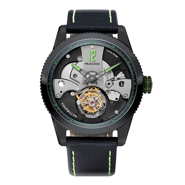 Peacock Pathfinder Carbon Fire Tourbillon Watch