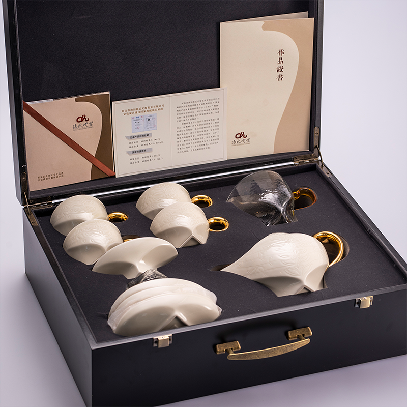 Chinese Ding ware tea set