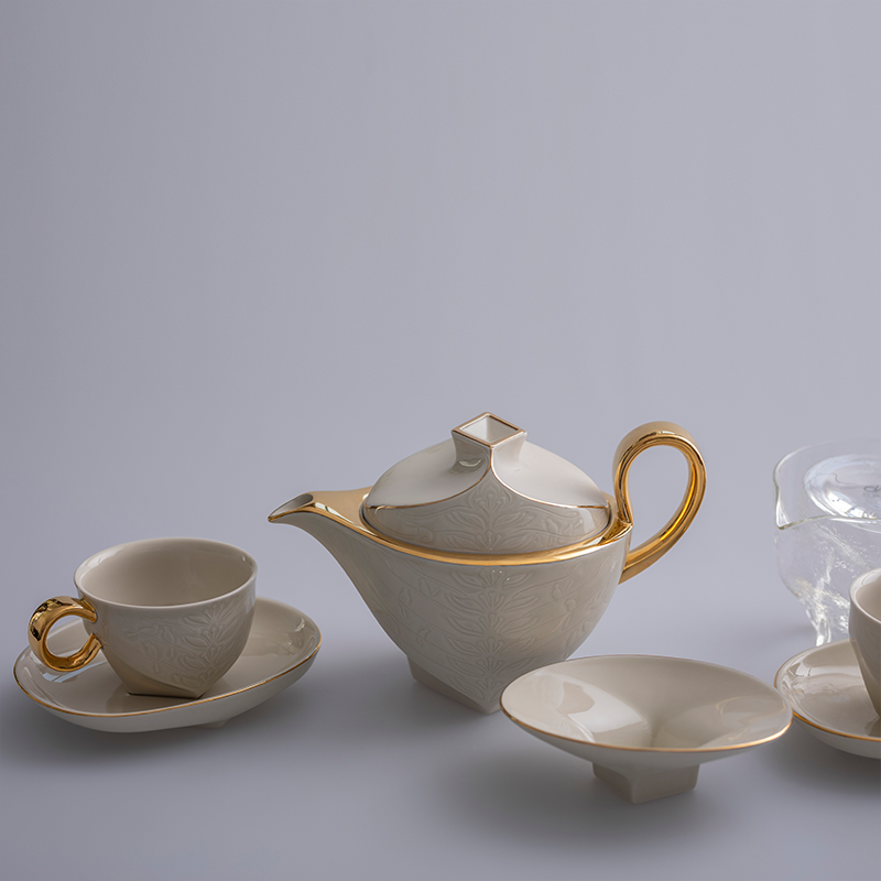 Chinese Ding ware tea set