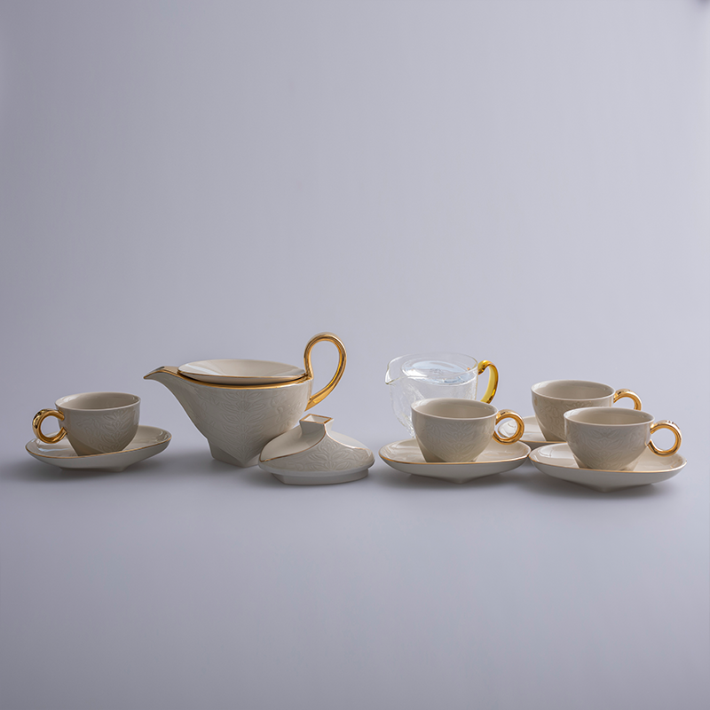 Chinese Ding ware tea set