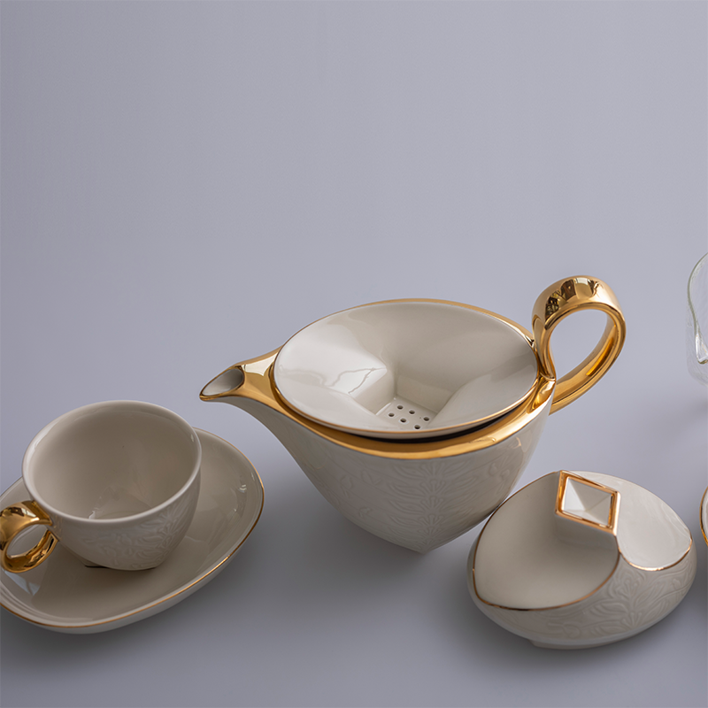Chinese Ding ware tea set