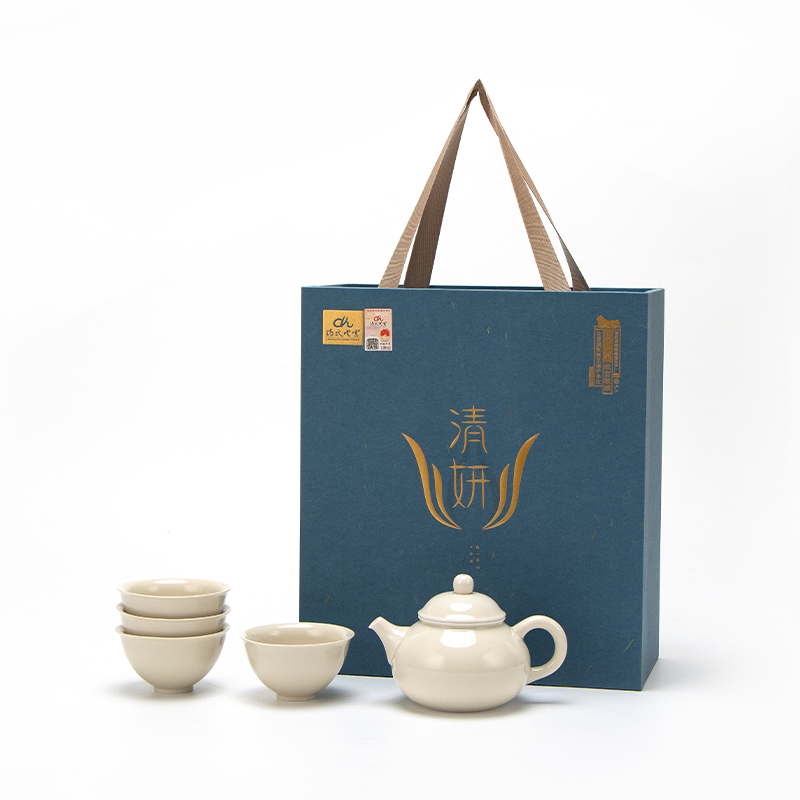 Chinese Ding ware tea set