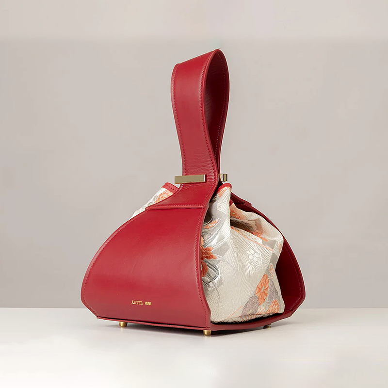 Shotengai-Husui-TRIO handbag-Red