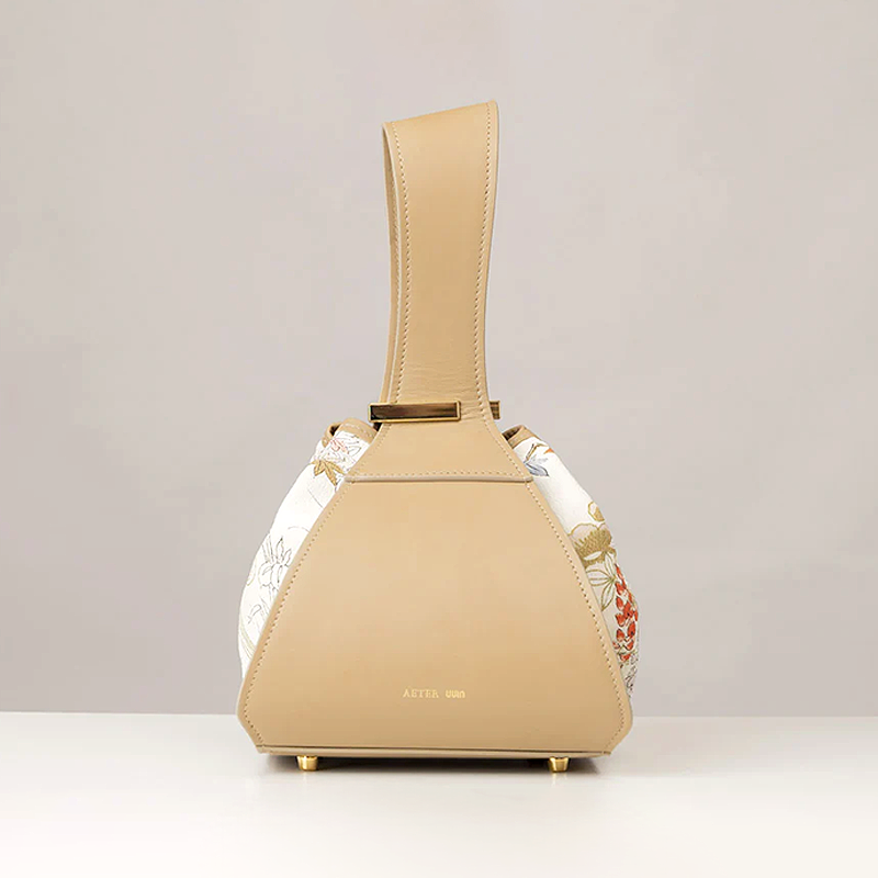 Shotengai-Husui-TRIO handbag-Beidge