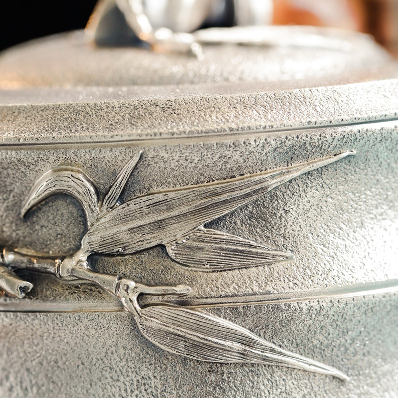 Chinese Hand-Hammered Silver Teapot