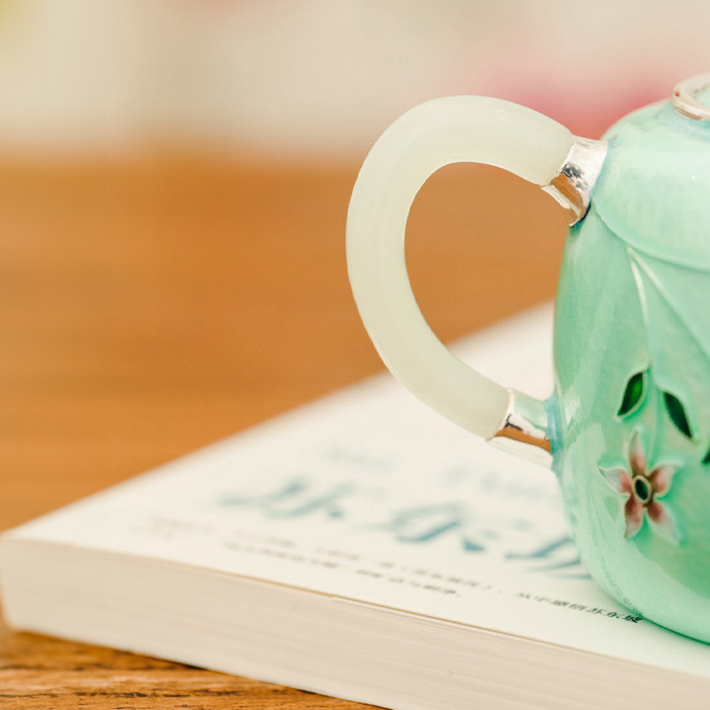 Chinese Hand-Hammered Silver Teapot