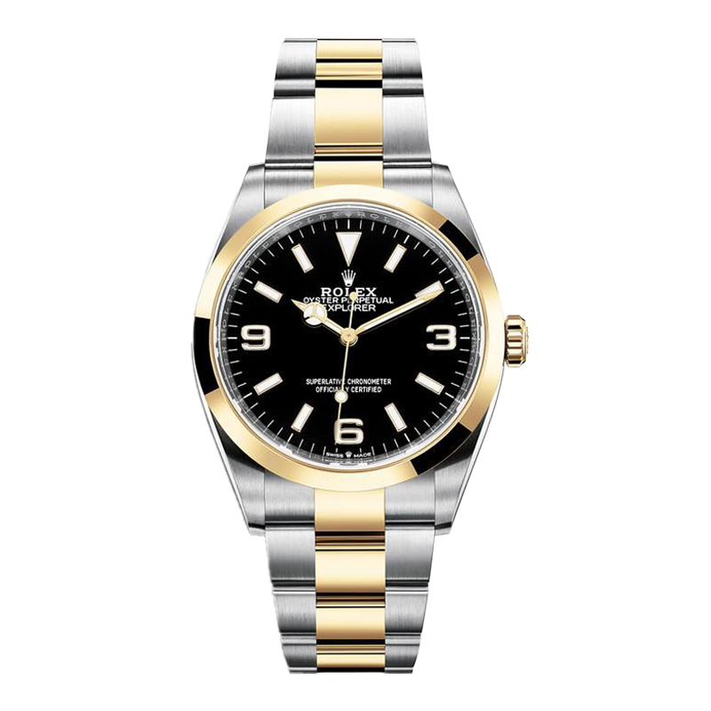 Pre-owned Rolex Explorer 36 36mm Men's Watch - ref 124273 Black Dial (2022)