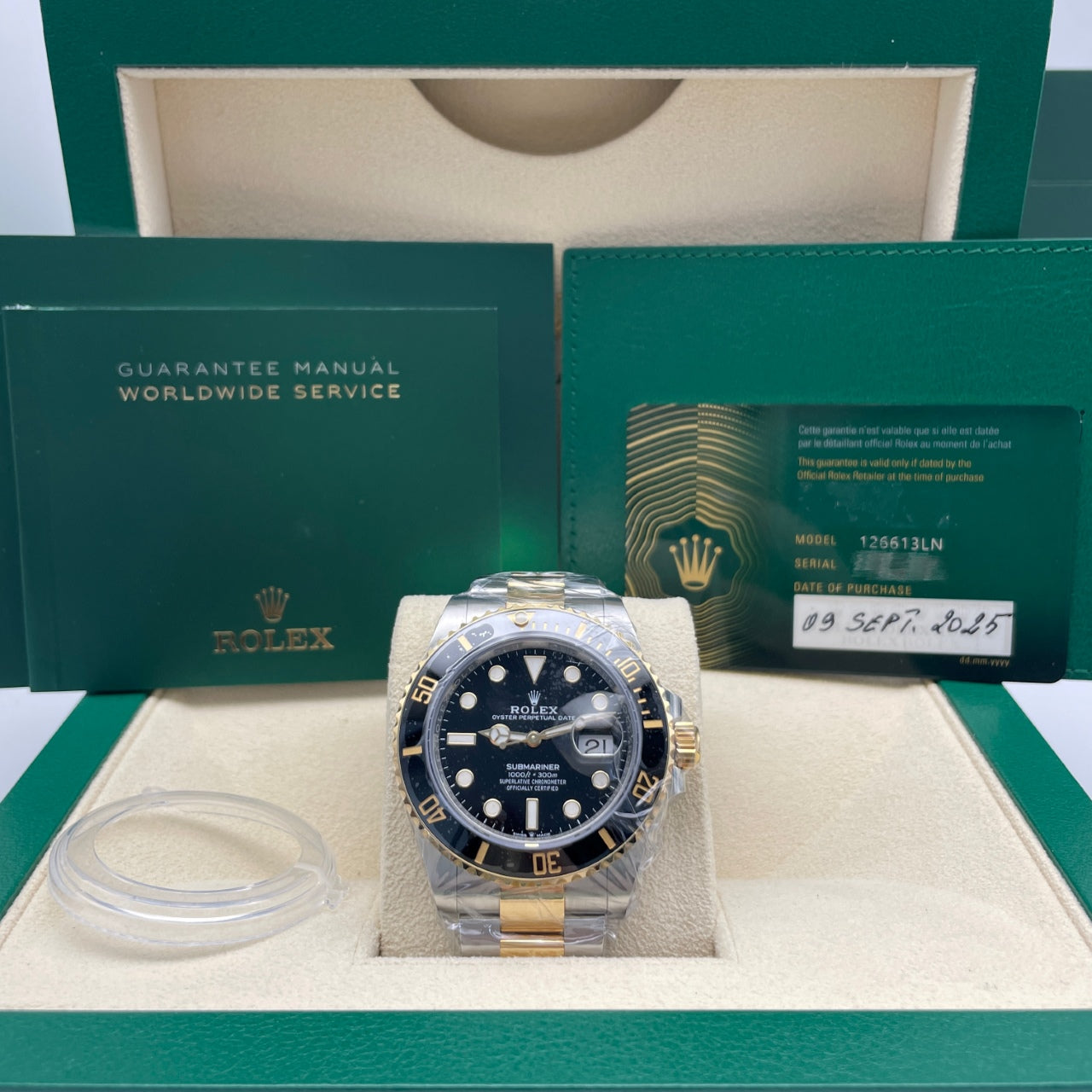 Pre-owned Rolex Submariner Date 41mm Men's Watch - ref 126613LN Black Dial (2025)