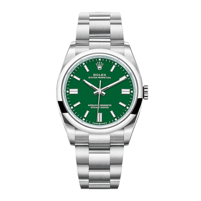 中古ロレックス オイスターパーペチュアル 36mm メンズ腕時計 - Ref. 116000 シルバー文字盤 (2017年)