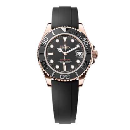 Pre-owned Rolex Yacht-Master 37 37mm Men's Watch - ref 268655 Black Dial
