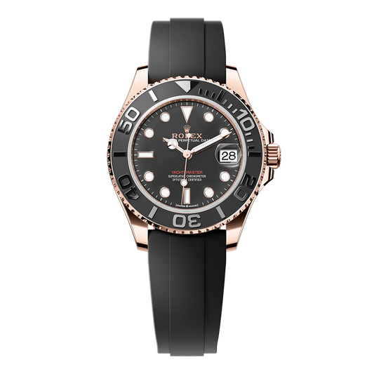 Pre-owned Rolex Yacht-Master 37 37mm Men's Watch - ref 268655 Black Dial (2022)