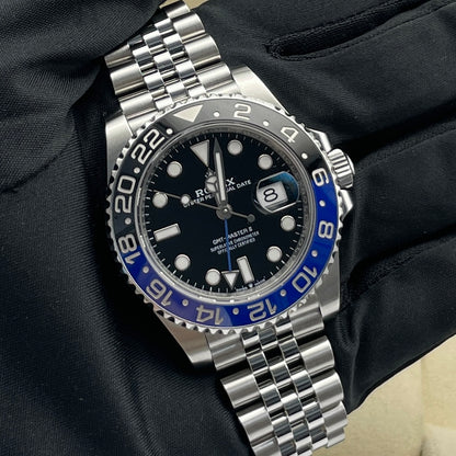 Pre-owned Rolex GMT-Master II 40mm Men's Watch - ref 126710BLNR Black Dial Bat Girl