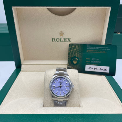 Pre-owned Rolex Oyster Perpetual 31mm Women's Watch - ref 277200 Lavender Dial (2025)