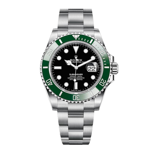 Pre-owned Rolex Submariner 41mm Men's Watch - ref 126610LV Green Bezel & Black Dial Starbucks (2023)