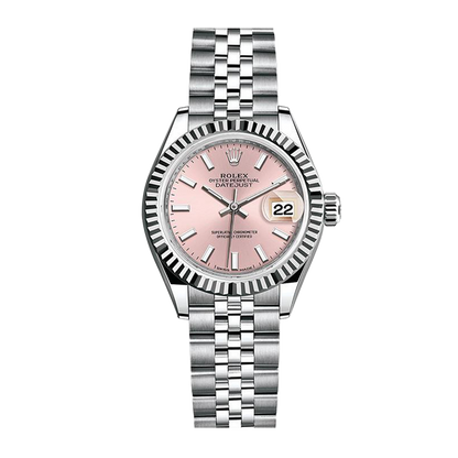 中古ロレックス レディ デイトジャスト 28mm レディース腕時計 - Ref. 279174 ピンク文字盤 (2022年)