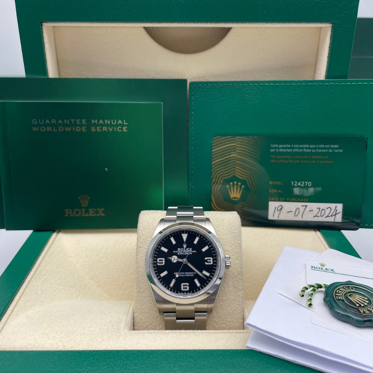 Pre-owned Rolex Explorer 36 36mm Men's Watch - ref 124270 Black Dial (2024)