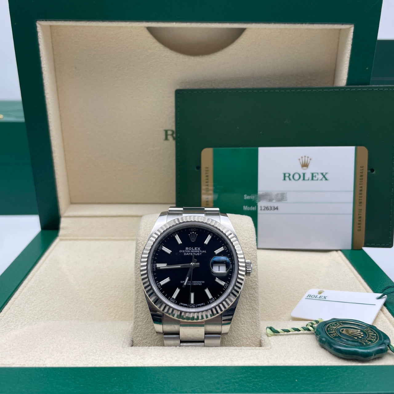 Pre-owned Rolex Datejust 41 41mm Men's Watch - ref 126334  Black Dial (2019)