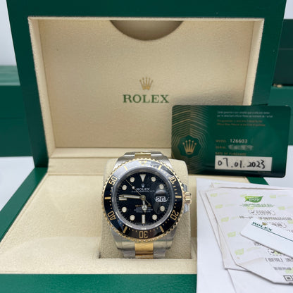 中古ロレックス シードゥエラー 44mm メンズ腕時計 - Ref. 116660 ブラックダイヤル (2017年)