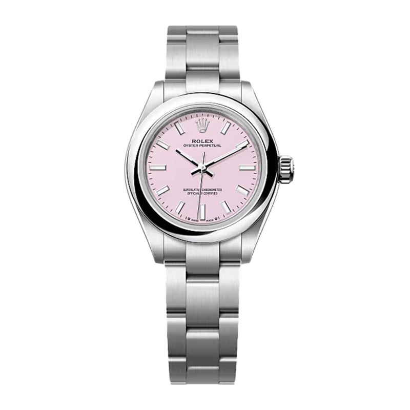 Pre-owned Rolex Oyster Perpetual 28mm Women's Watch - ref 276200 Pink Dial (2023)