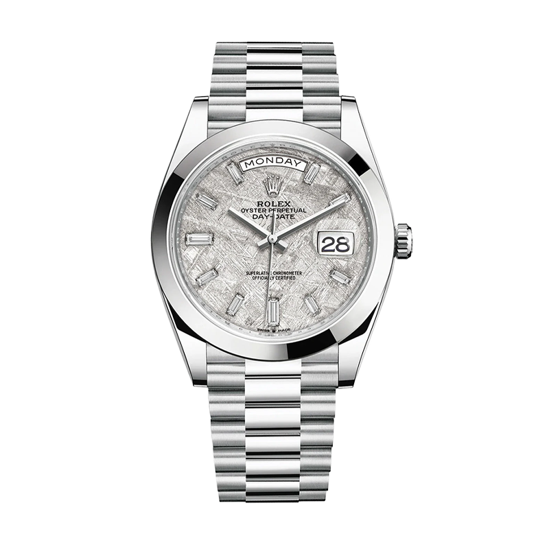 Pre-owned Rolex Day-Date 40 40mm Men's Watch - ref 228396TBR Meteorite Dial (2022)