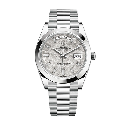 Pre-owned Rolex Day-Date 40 40mm Men's Watch - ref 228396TBR Meteorite Dial (2022)