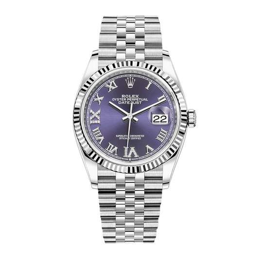 Pre-owned Rolex Datejust 36 36mm Men's Watch - ref 126234 Purple Dial (2023)
