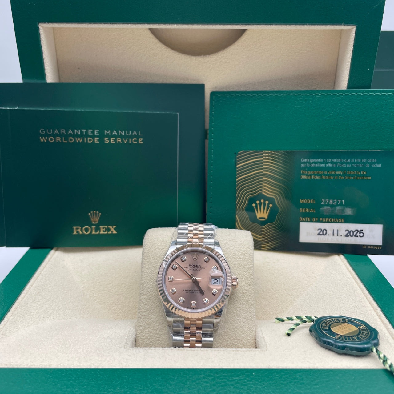 Pre-owned Rolex Datejust 31 31mm Women's Watch - ref 278271  Pink Dial (2025)