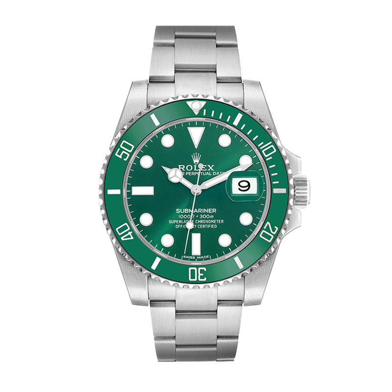 Pre-owned Rolex Submariner 41mm Men's Watch - ref 116610LV Green Hulk (2018)