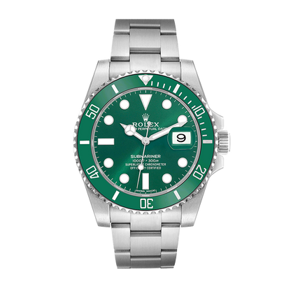 Pre-owned Rolex Submariner 41mm Men's Watch - ref 116610LV Green Hulk (2018)