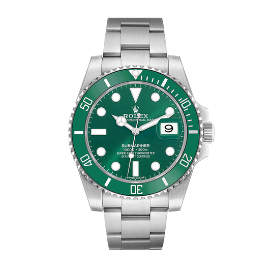 Pre-owned Rolex Submariner 41mm Men's Watch - ref 116610LV Green Hulk (2018)