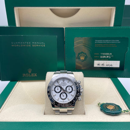 Pre-owned Rolex Cosmograph Daytona 40mm Men's Watch - ref 116500LN White Dial Panda(2023)