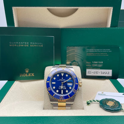 Pre-owned Rolex Submariner Date 41mm Men's Watch - ref 126613LB Blue Dial (2022)