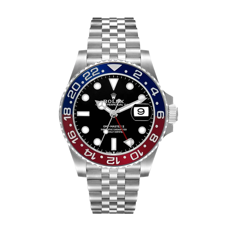 Pre-owned Rolex GMT-Master II 40mm Men's Watch - ref 126710BLRO Black Dial Pepsi (2023)